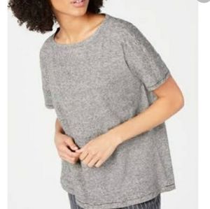 Eileen Fisher hemp organic cotton stripe shirt New
